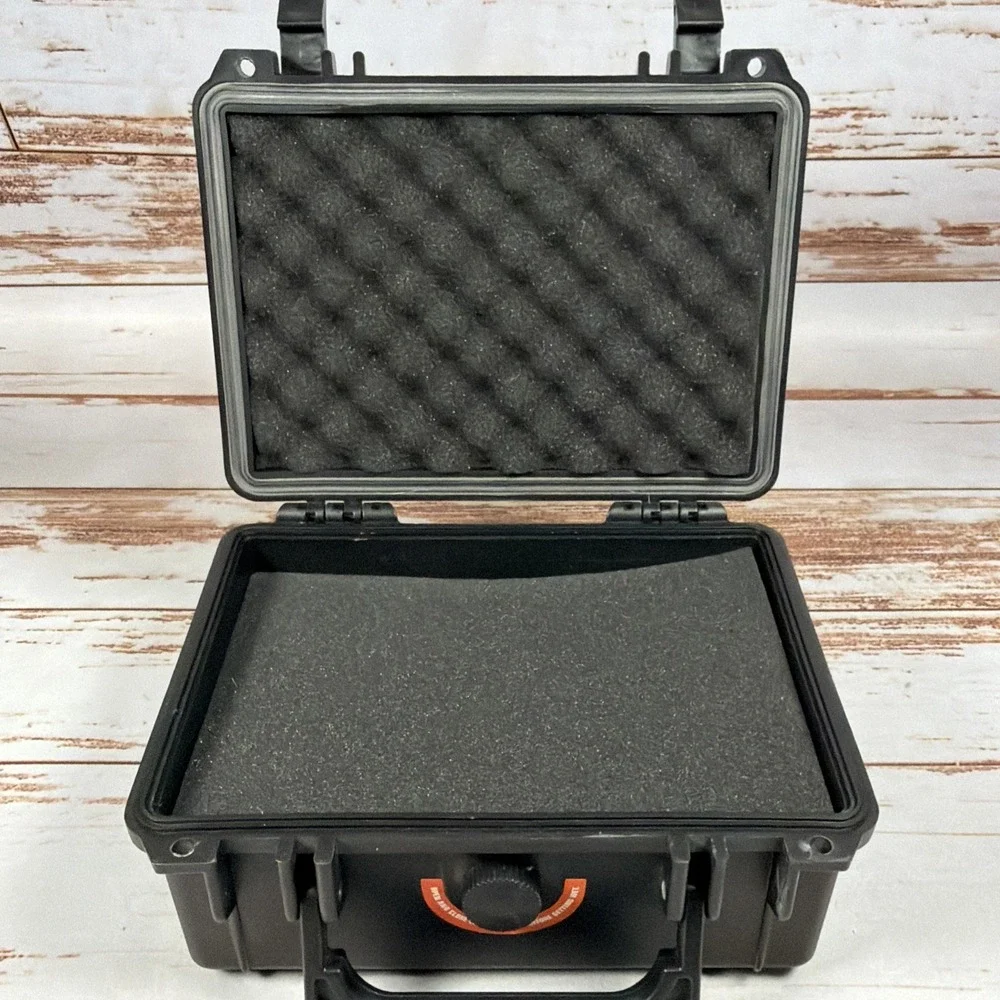 Apache 1800 Weatherproof Protective Hard Case Foam Inserts Black 63518 Camera